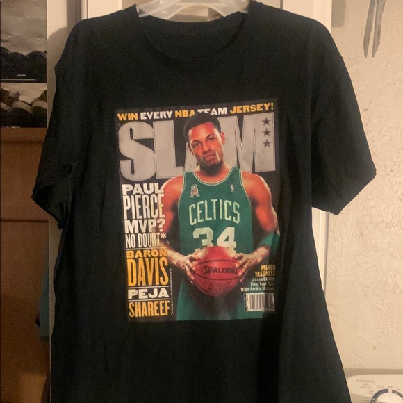 Spalding Celtics Graphic Shirt with Green and Black - Picture 1 of 3